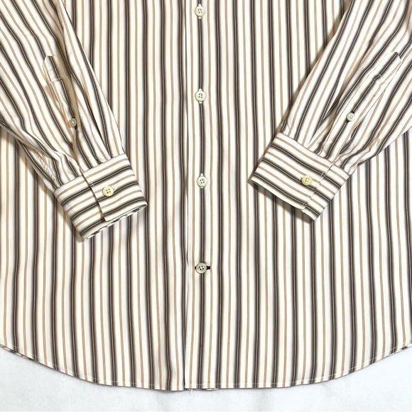 Banana Republic Men’s Fitted Dress Shirt Size M 15-15.5 Woven in Italy - Picture 4 of 12